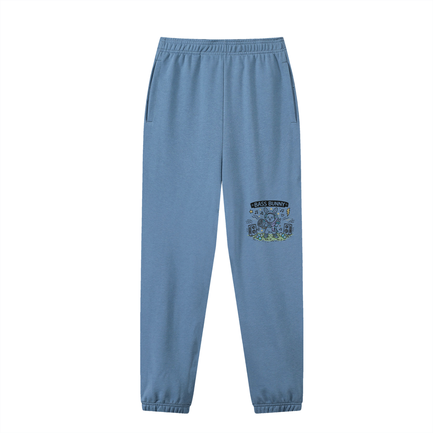 Bass Bunny Sweatpants - Rave Uniform Detail View