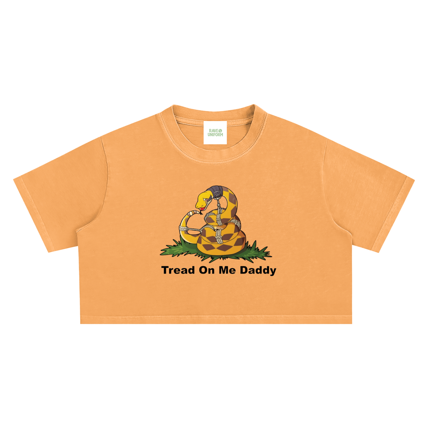 Tread On Me Crop Top - Rave Streetwear View
