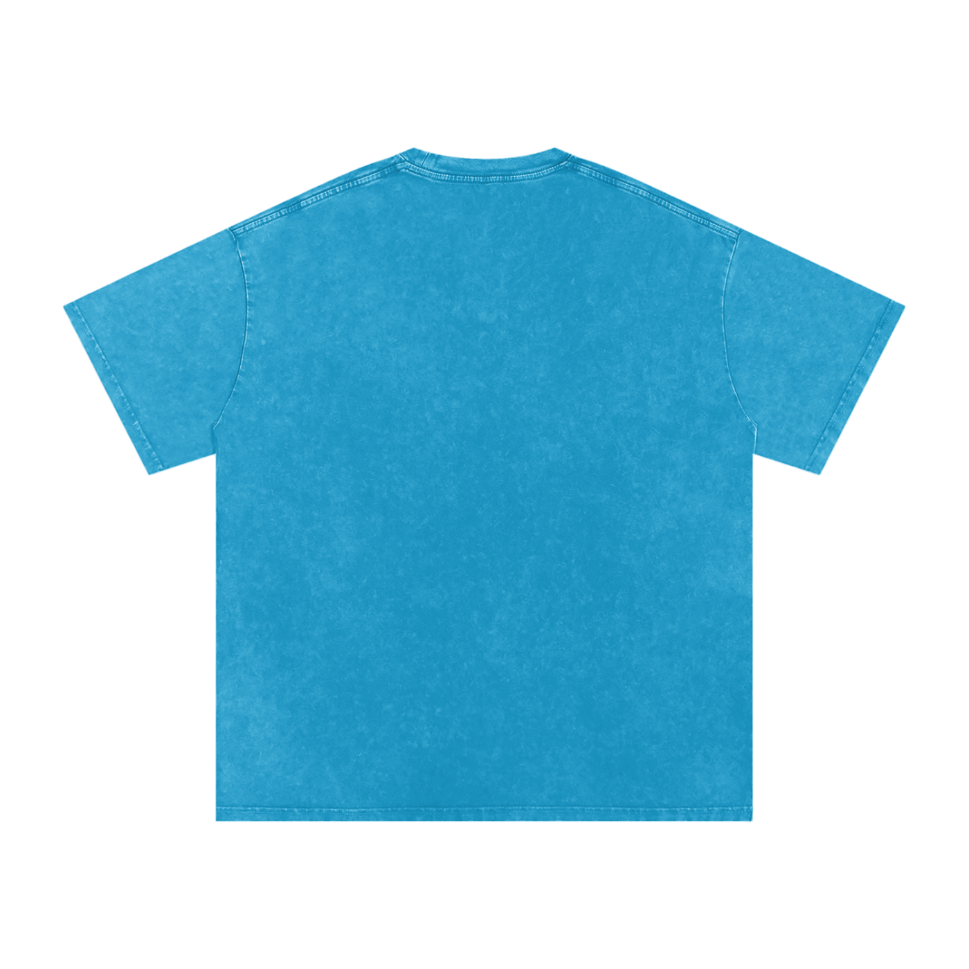 Vinyl Love Oversized Vintage T-Shirt in Lake Blue detail view by Rave Uniform
