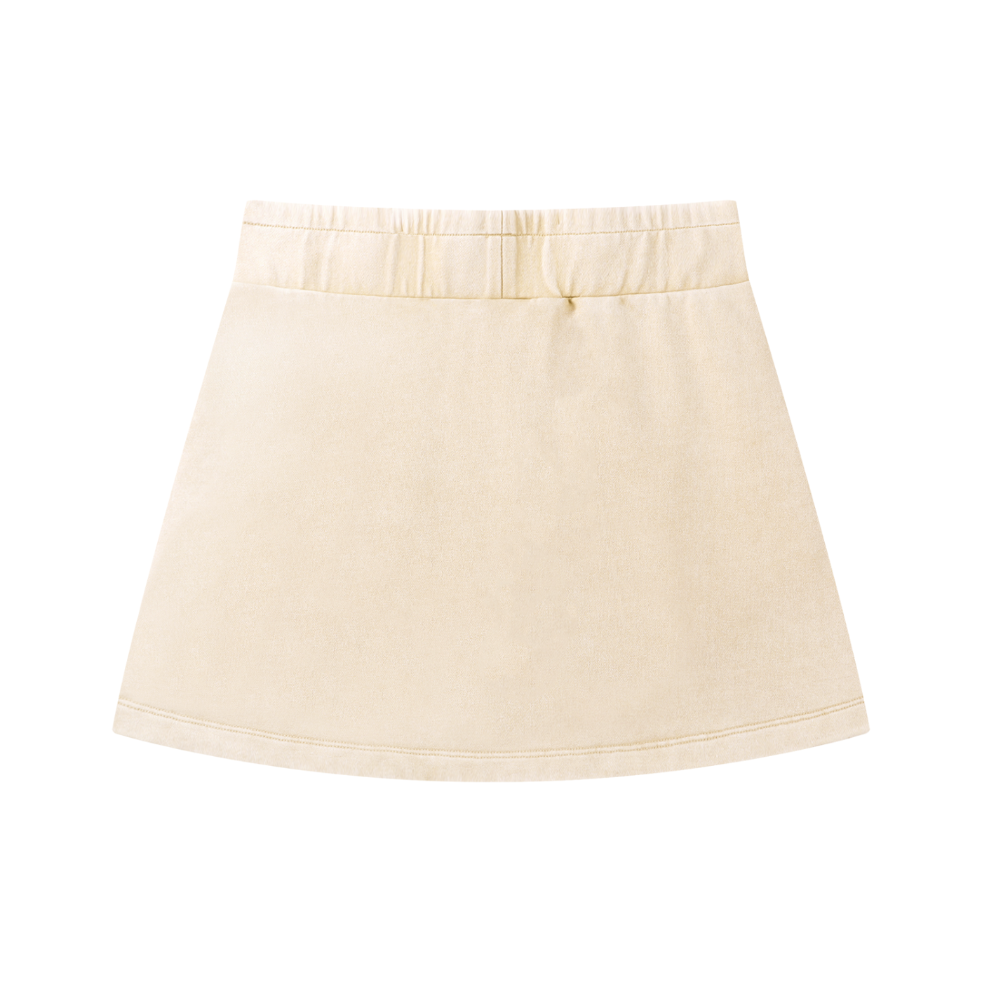 Cotton Wash Mini Skirt in Black detail view by Rave Uniform