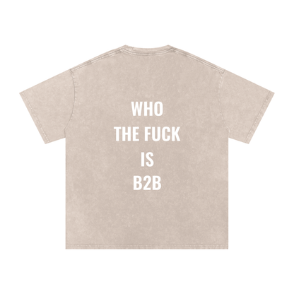 Who is B2B Oversized Vintage T-Shirt in Apricot alternate view by Rave Uniform