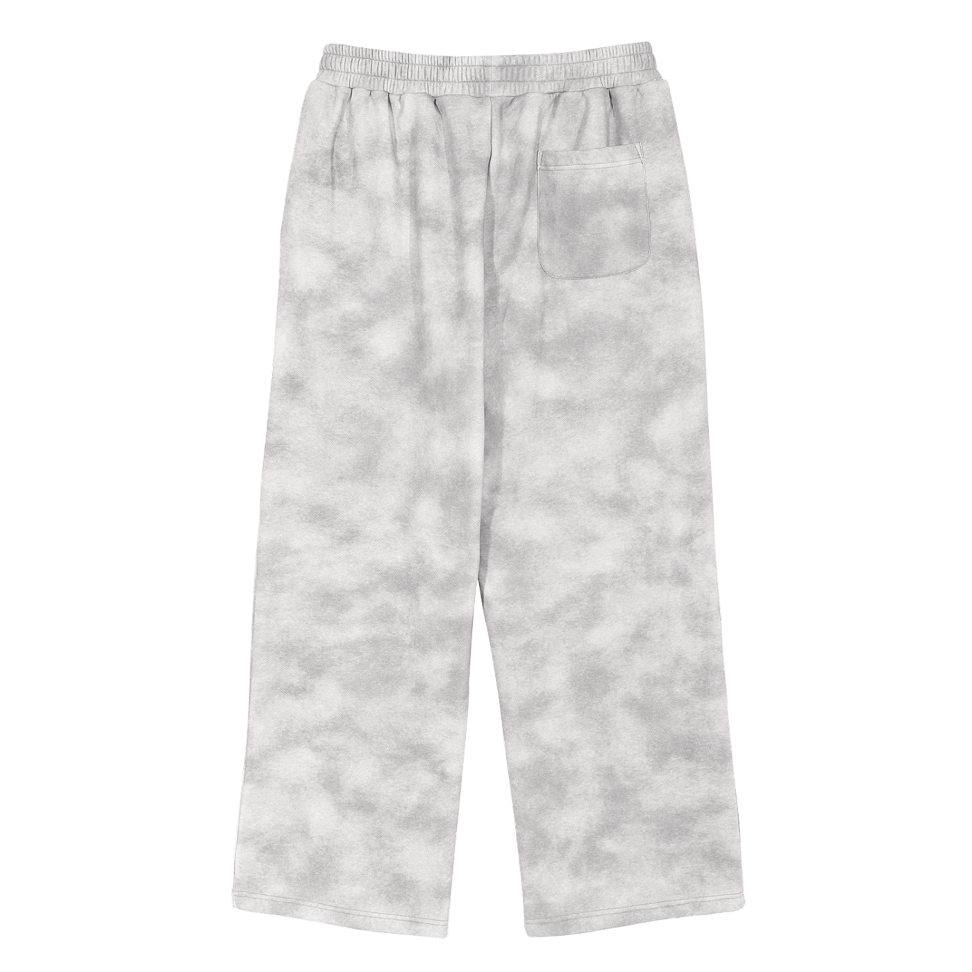 Baggy Cloud Sweatpants in Flower gray alternate view by Rave Uniform