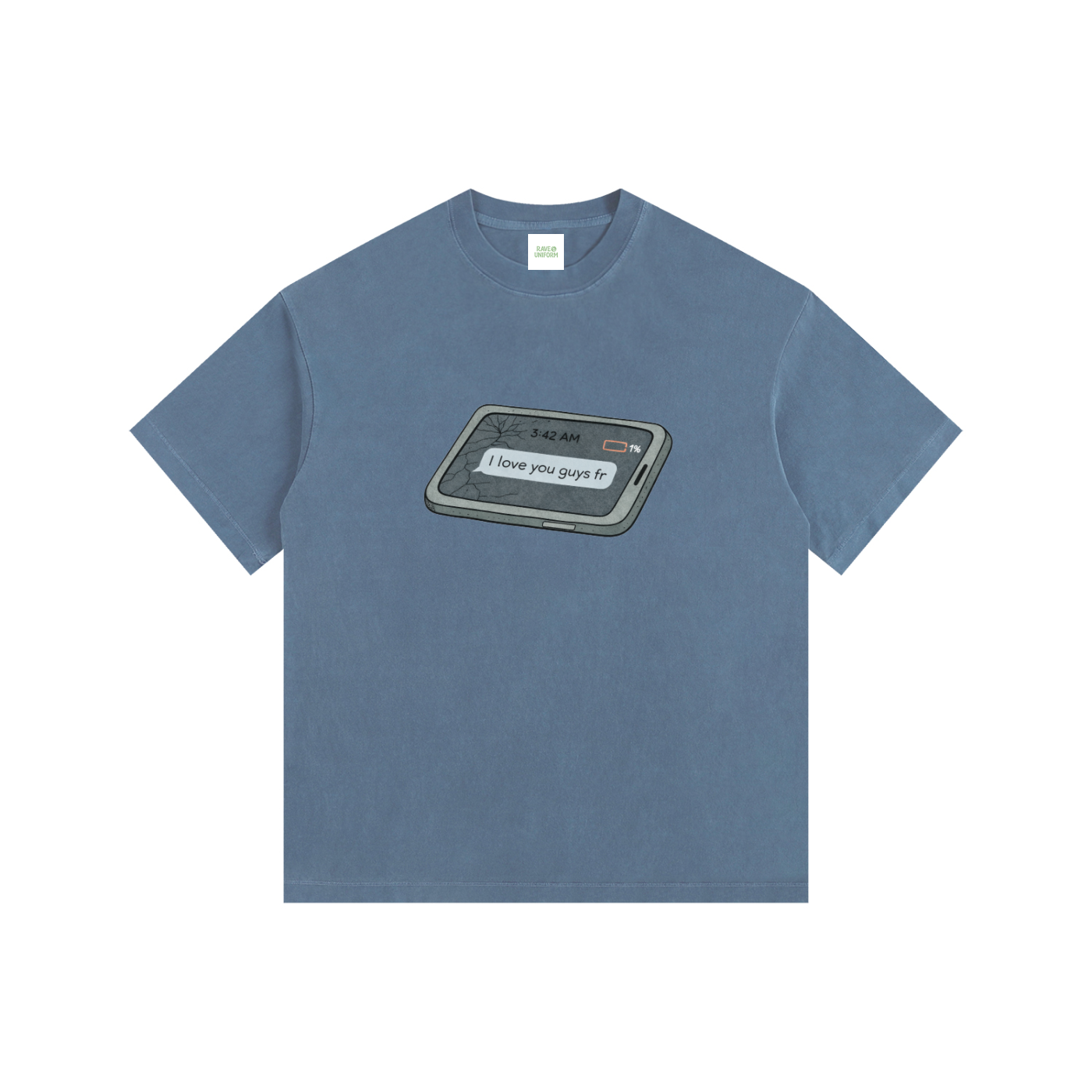 Love u Oversized T-Shirt - Rave Uniform Detail View
