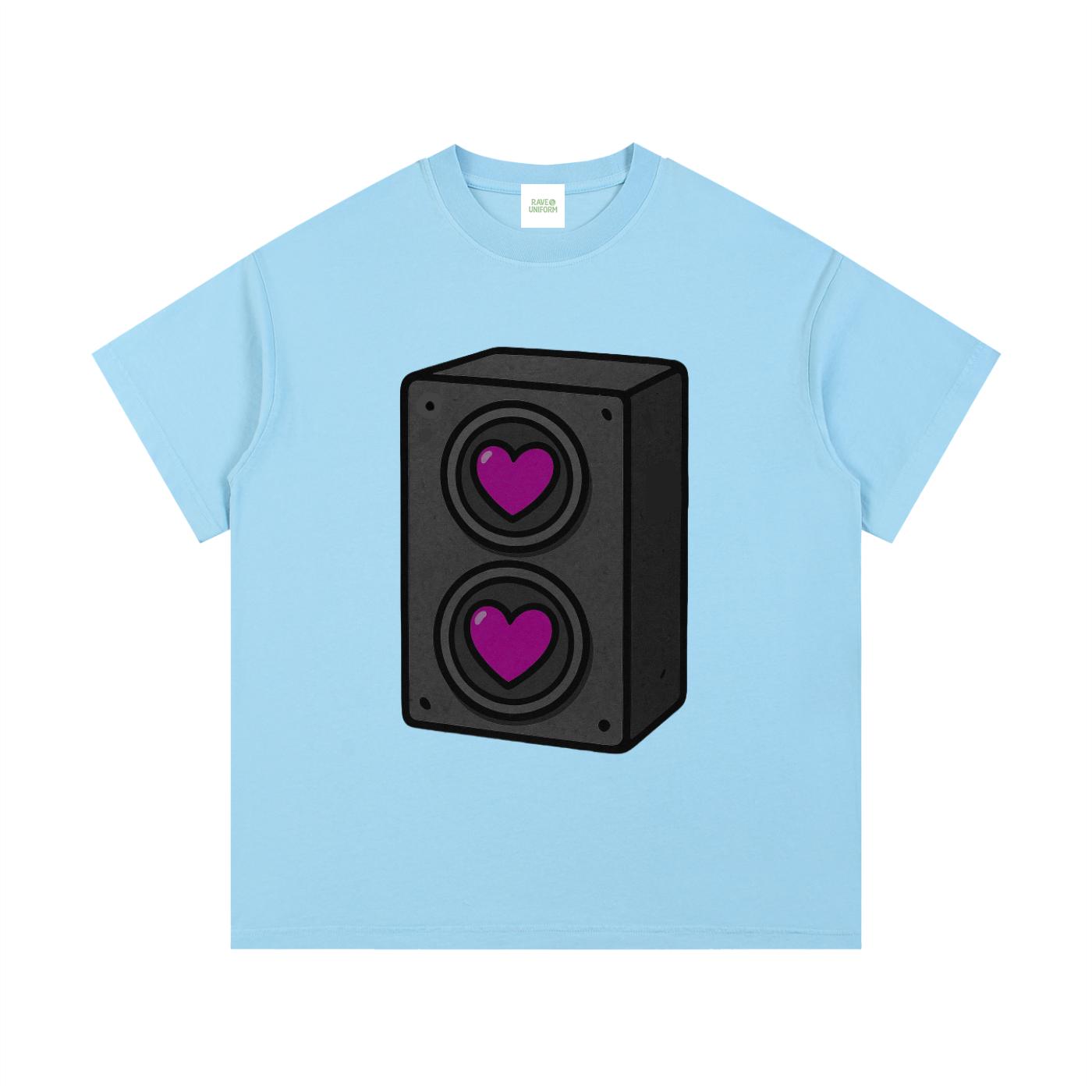 Bass Love T-Shirt in Sky Blue by Rave Uniform