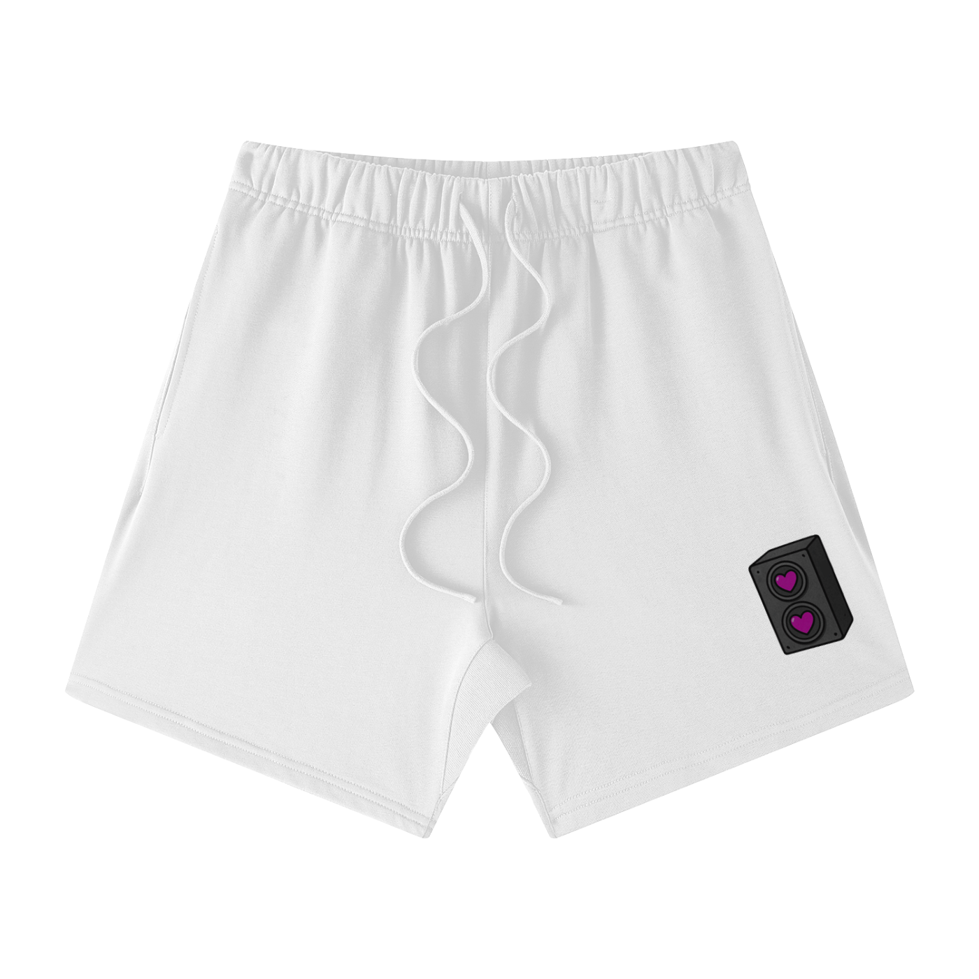 Speaker Love Cotton Shorts - Rave Streetwear View