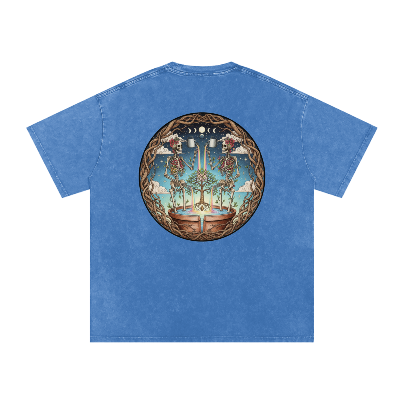 Flower Friends Oversized Vintage T-Shirt - Rave Streetwear View