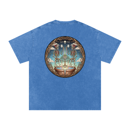 Flower Friends Oversized Vintage T-Shirt - Rave Streetwear View