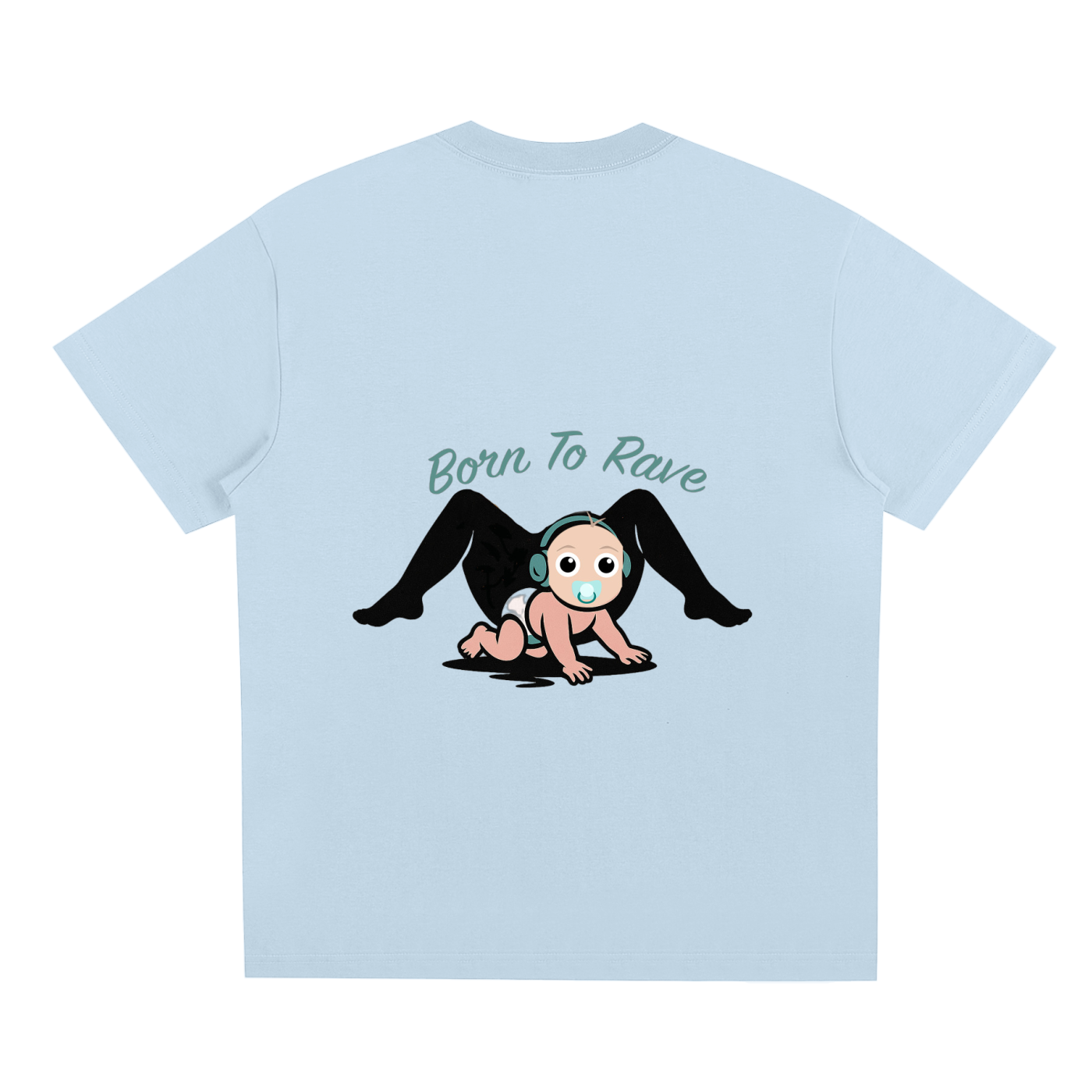 Sorona Quick-Dry Cooling T-Shirt in Sky Blue alternate view by Rave Uniform