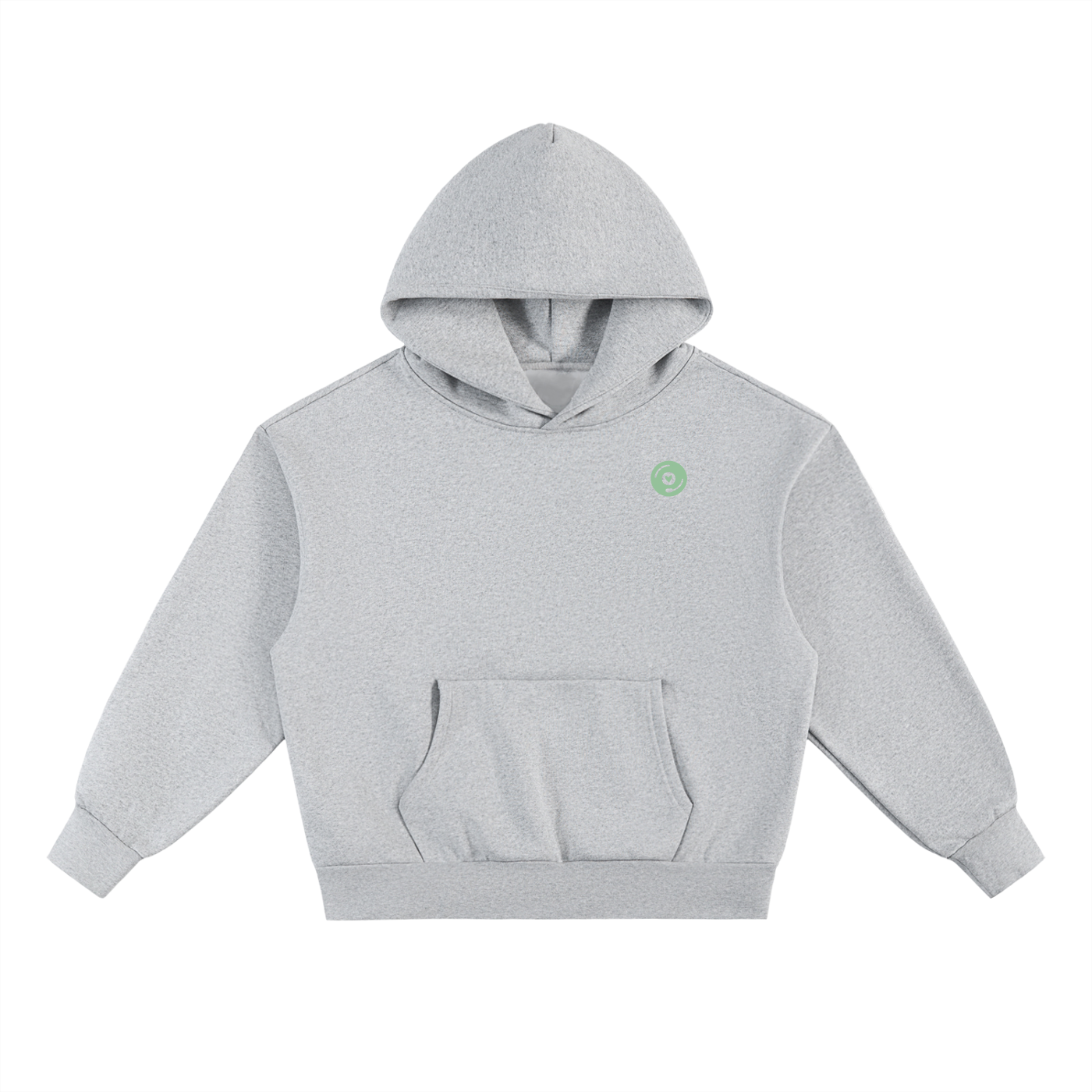Vinyl Love Heavyweight Hoodie in Flower Gray by Rave Uniform