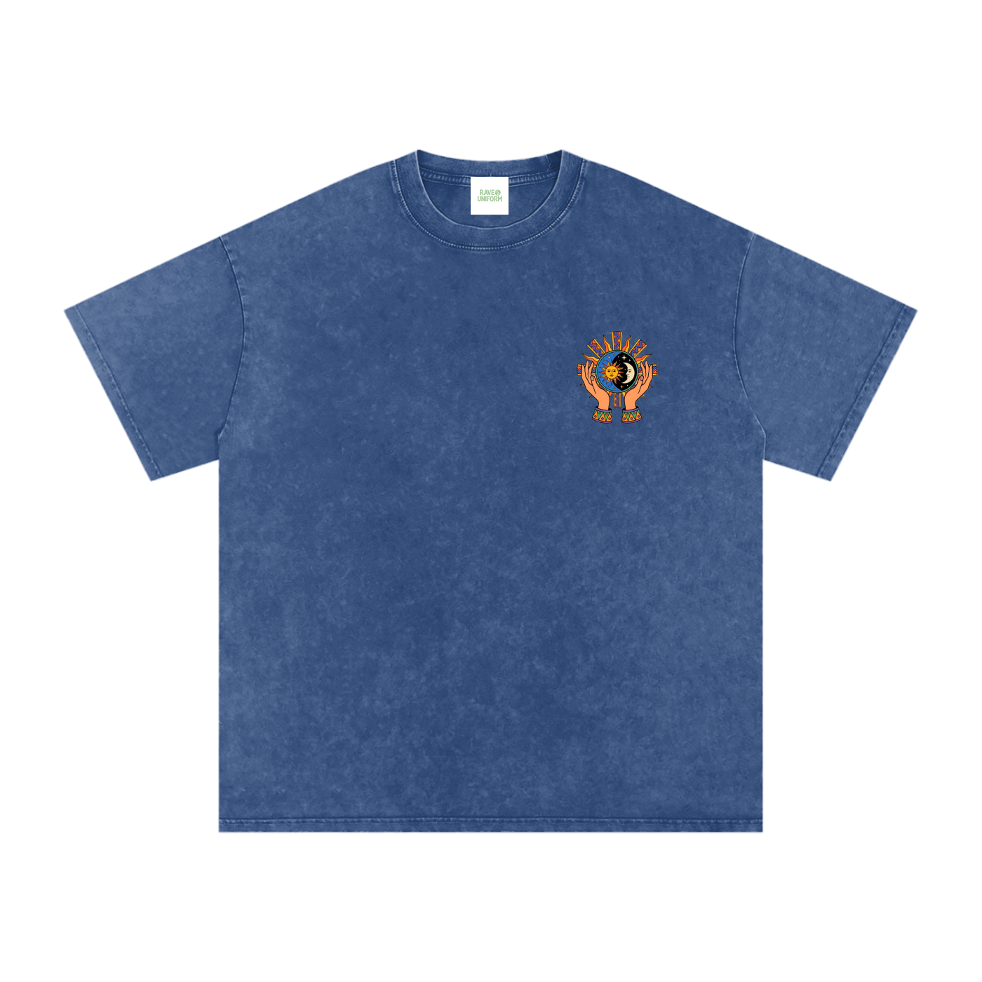Aztec Rising Oversized Vintage T-Shirt - Rave Streetwear View