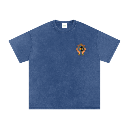 Aztec Rising Oversized Vintage T-Shirt - Rave Streetwear View