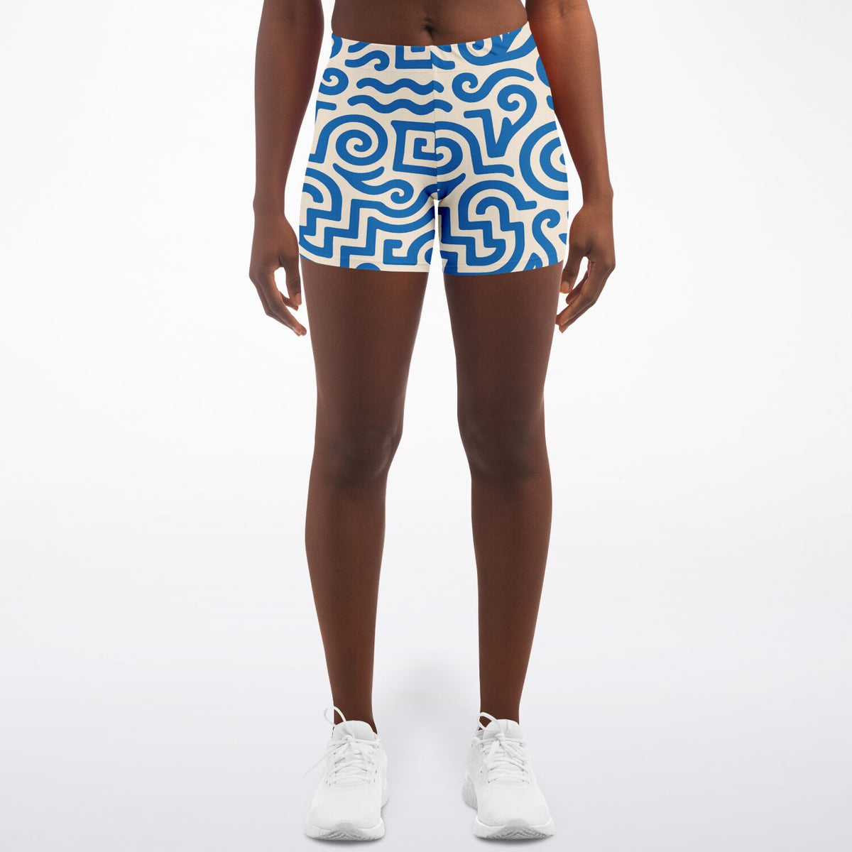 Greek Isles Legging Shorts, front, on model