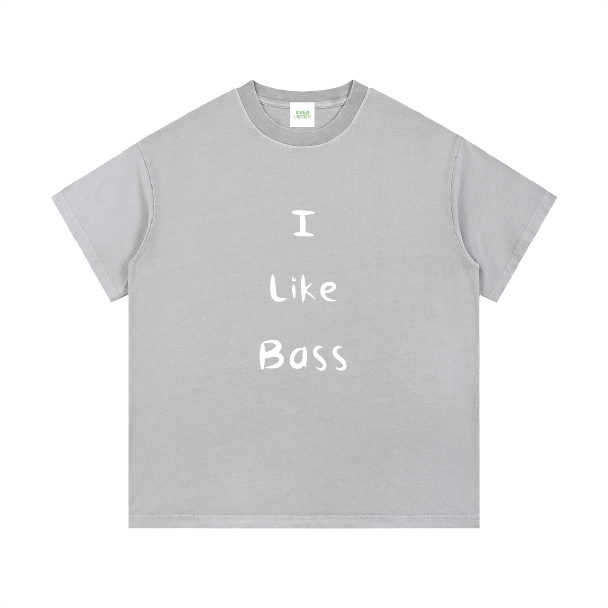 I Like Bass T-Shirt in Light Gray by Rave Uniform