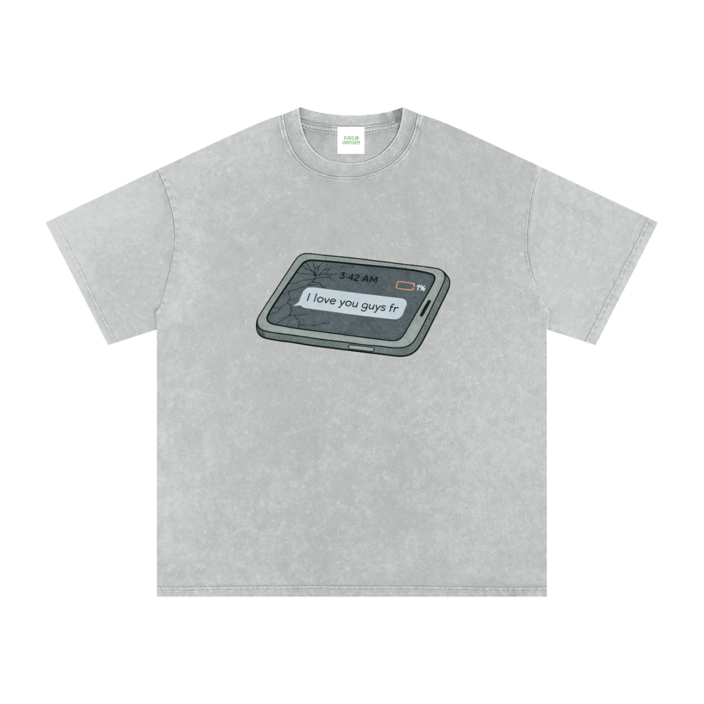 Love U Oversized Vintage T-Shirt - Rave Streetwear View