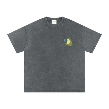 Its Hot Frog Oversized Vintage T-Shirt - Rave Uniform Detail View