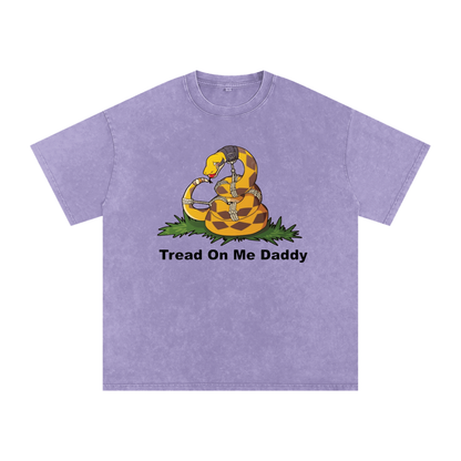 Tread On Me Oversized Vintage T-Shirt in Light Purple by Rave Uniform