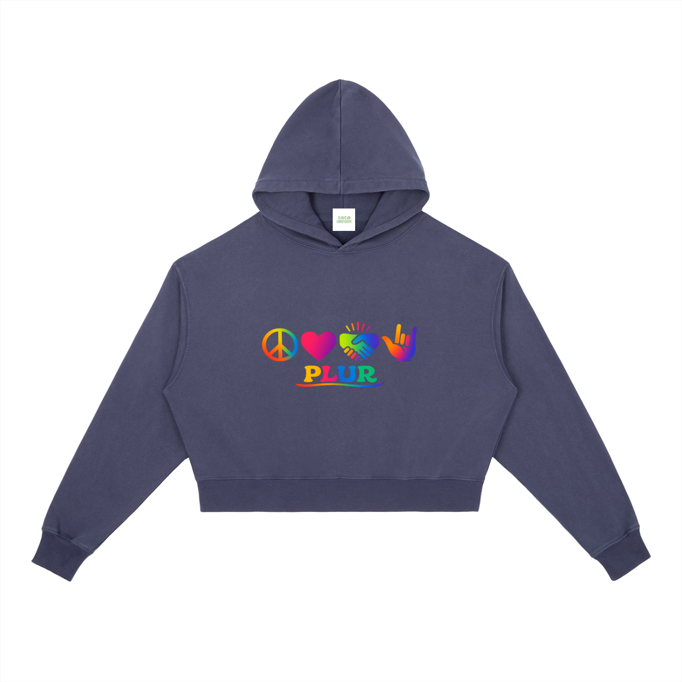 PLUR Heavyweight Hoodie - Rave Streetwear View