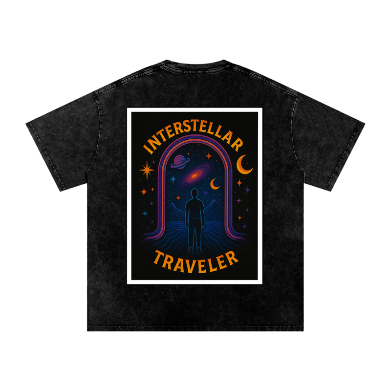 Interstellar Traveller Oversized Vintage T-Shirt