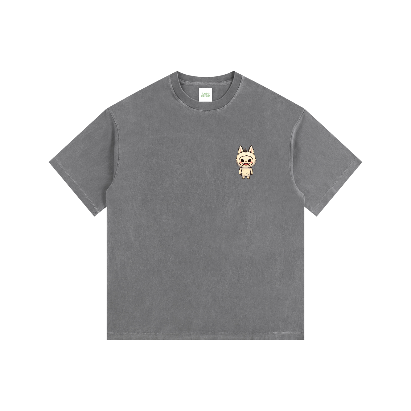 Labubu Oversized T-Shirt in Gray by Rave Uniform
