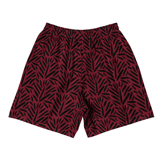 Burnt Leaf Active Shorts back view by Rave Uniform