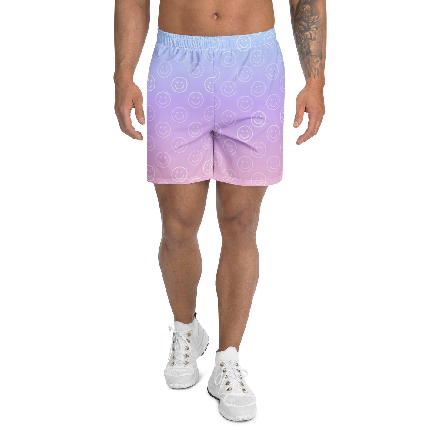 Cotton Candy Smiles Shorts front view by Rave Uniform