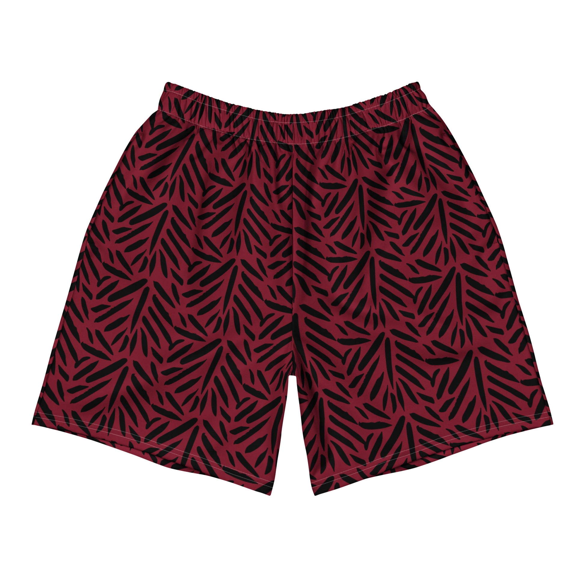Burnt Leaf Active Shorts in Long - 6.5in Inseam front view by Rave Uniform