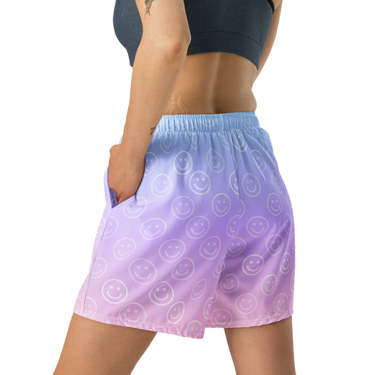 Cotton Candy Smiles Shorts back view by Rave Uniform