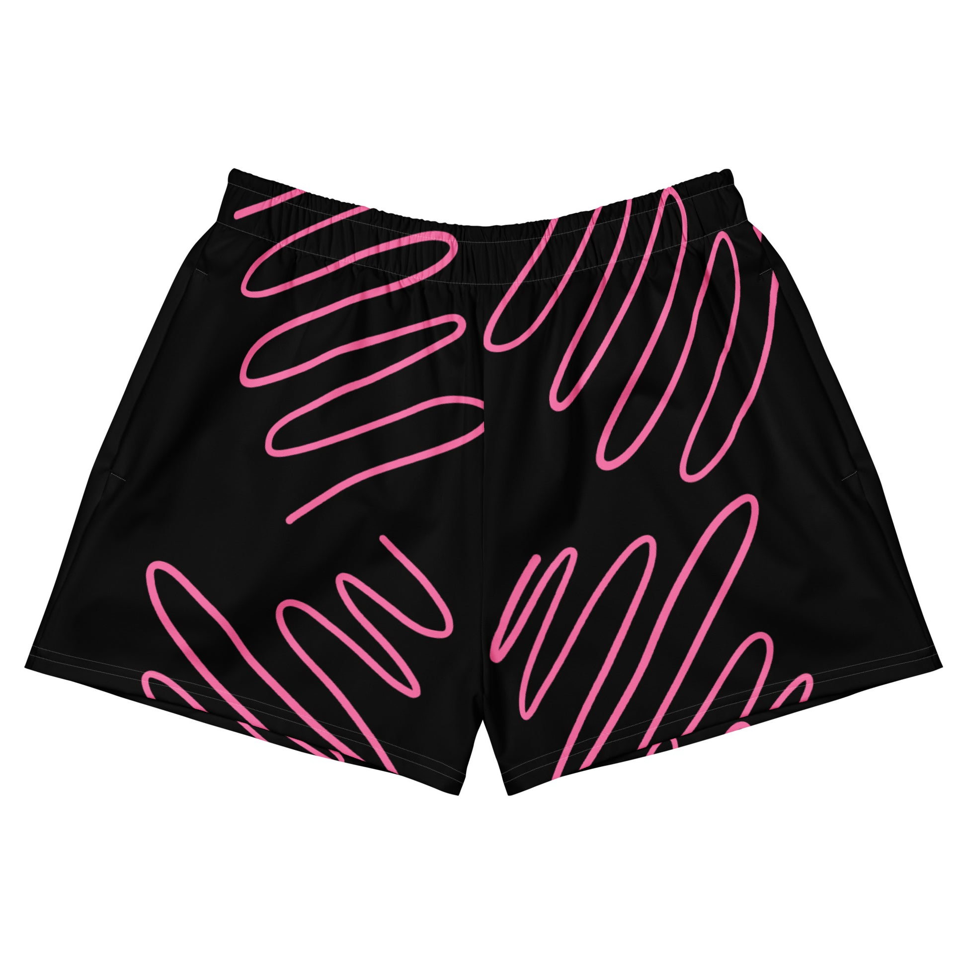Neon Lights Active Shorts in Short front view by Rave Uniform