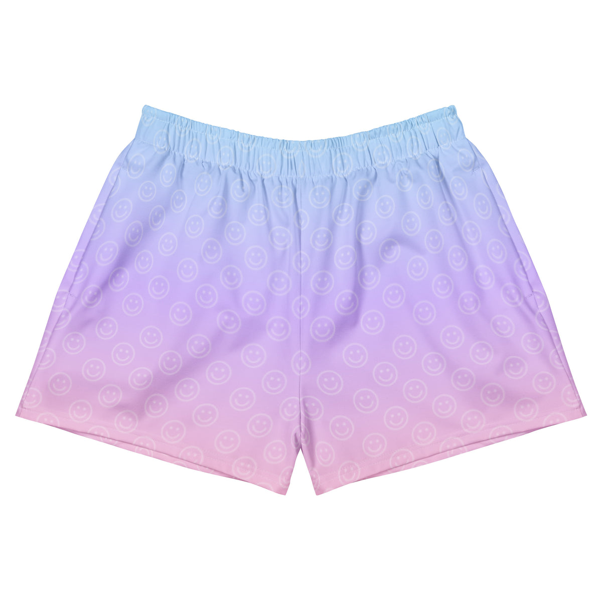Cotton Candy Smiles Active Shorts in Short front view by Rave Uniform