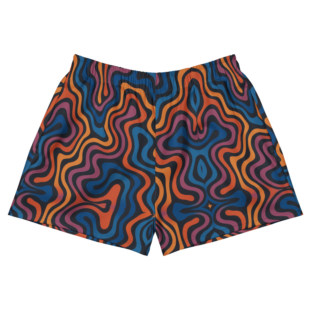 Dyed Spaghetti Active Shorts in Short - 2.5" Inseam front view by Rave Uniform