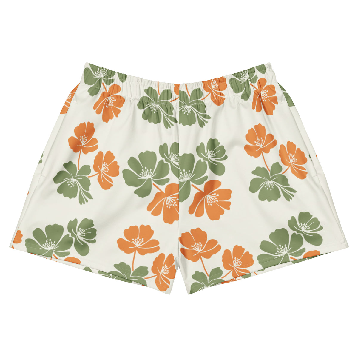 Floral Breeze Active Shorts in Short - 2.5" Inseam front view by Rave Uniform