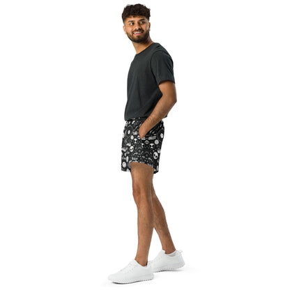All-Over Print Unisex Athletic Shorts side view by Rave Uniform