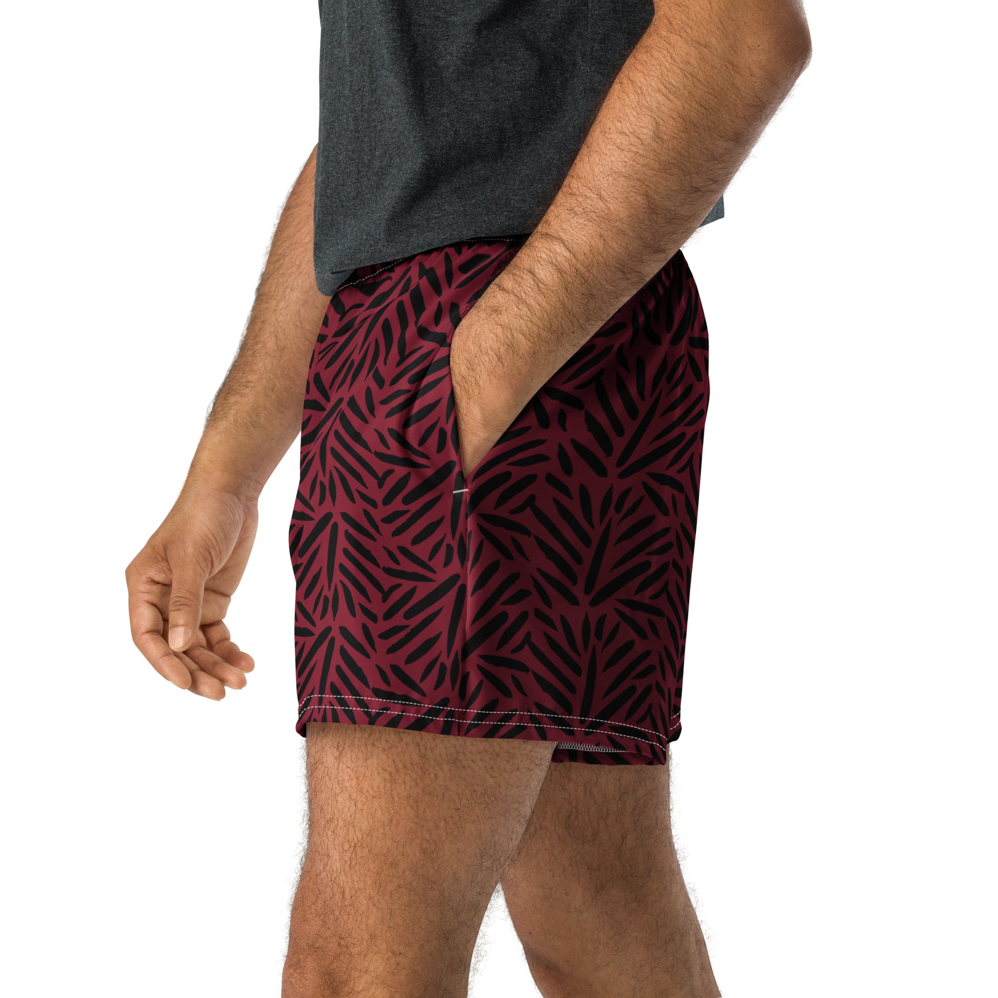 Burnt Leaf Active Shorts in Short - 2.5in Inseam detail view by Rave Uniform