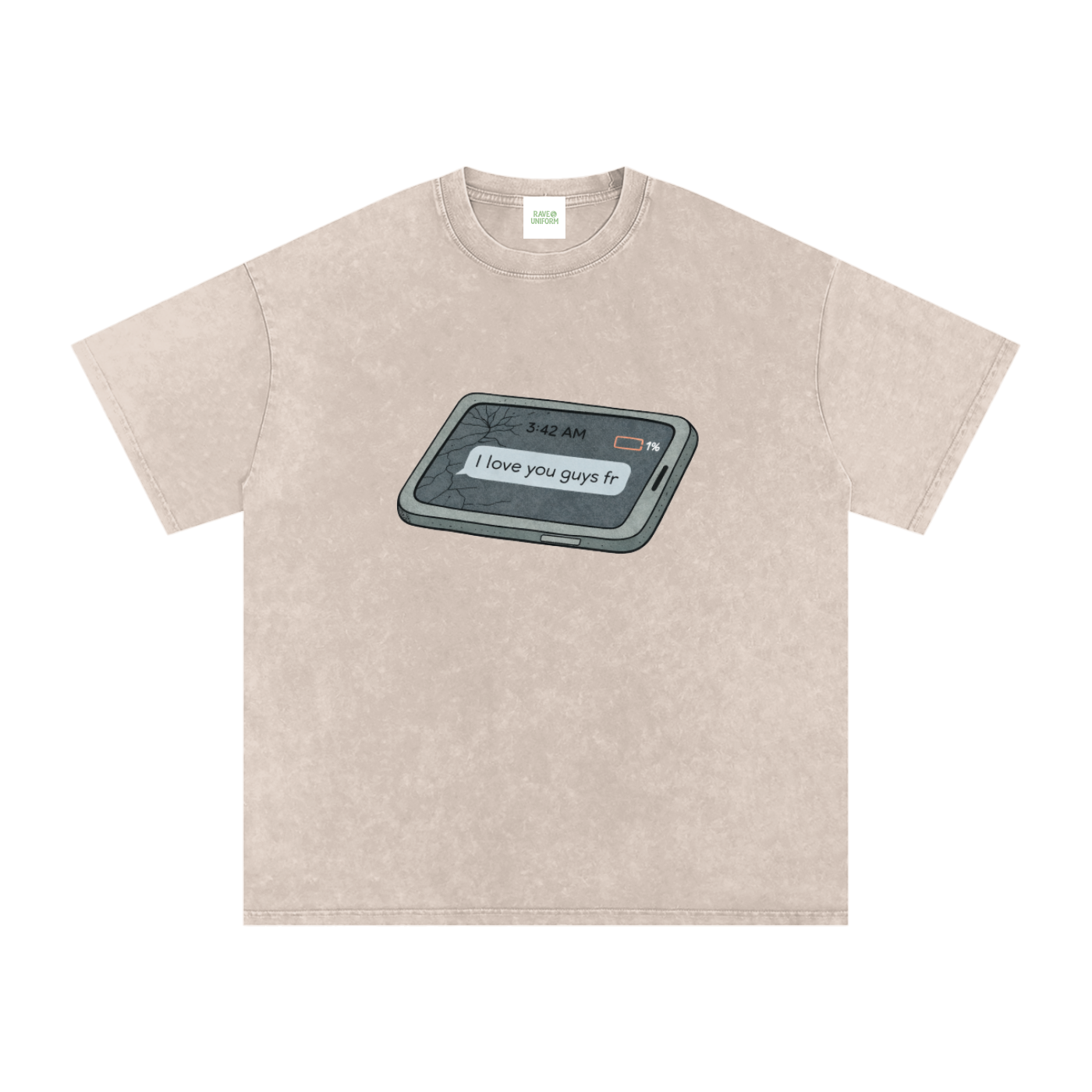 Love U Oversized Vintage T-Shirt - Rave Streetwear View