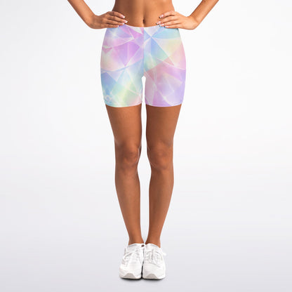 Sherbert Kaleidoscope Legging Shorts, front, on model