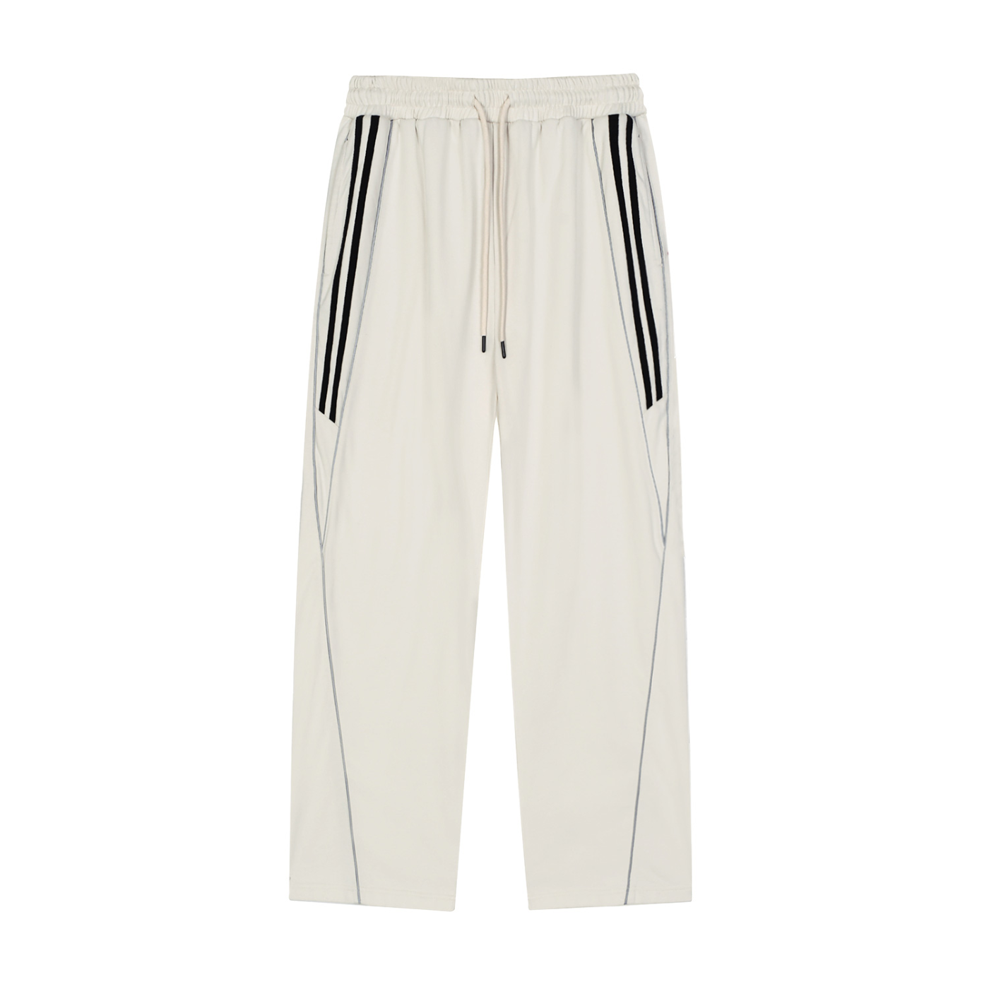 Vinyl Love Reflector Sweatpants in Grayish White by Rave Uniform