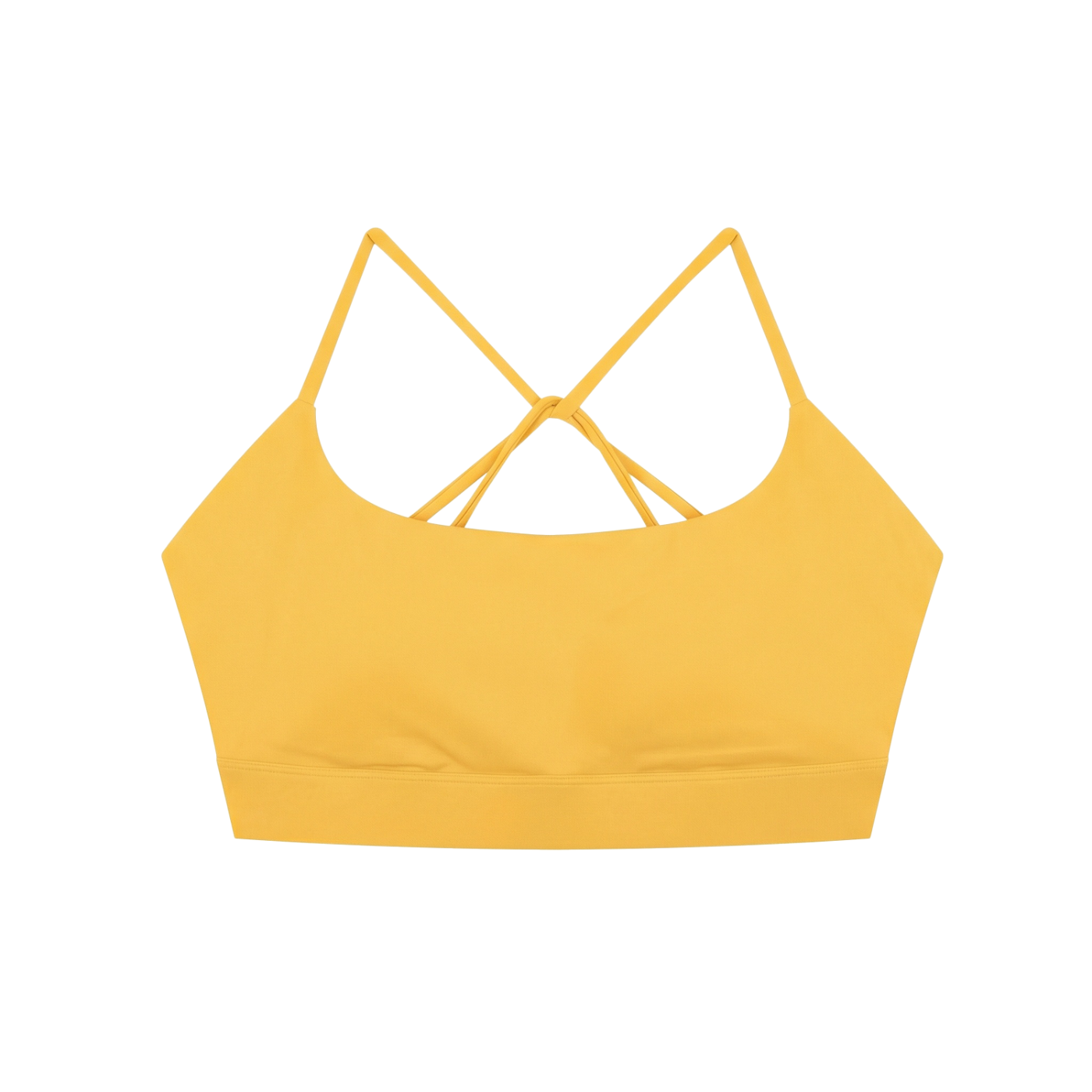 Strappy Criss Cross Yoga Sports Bra - Rave Uniform Front View