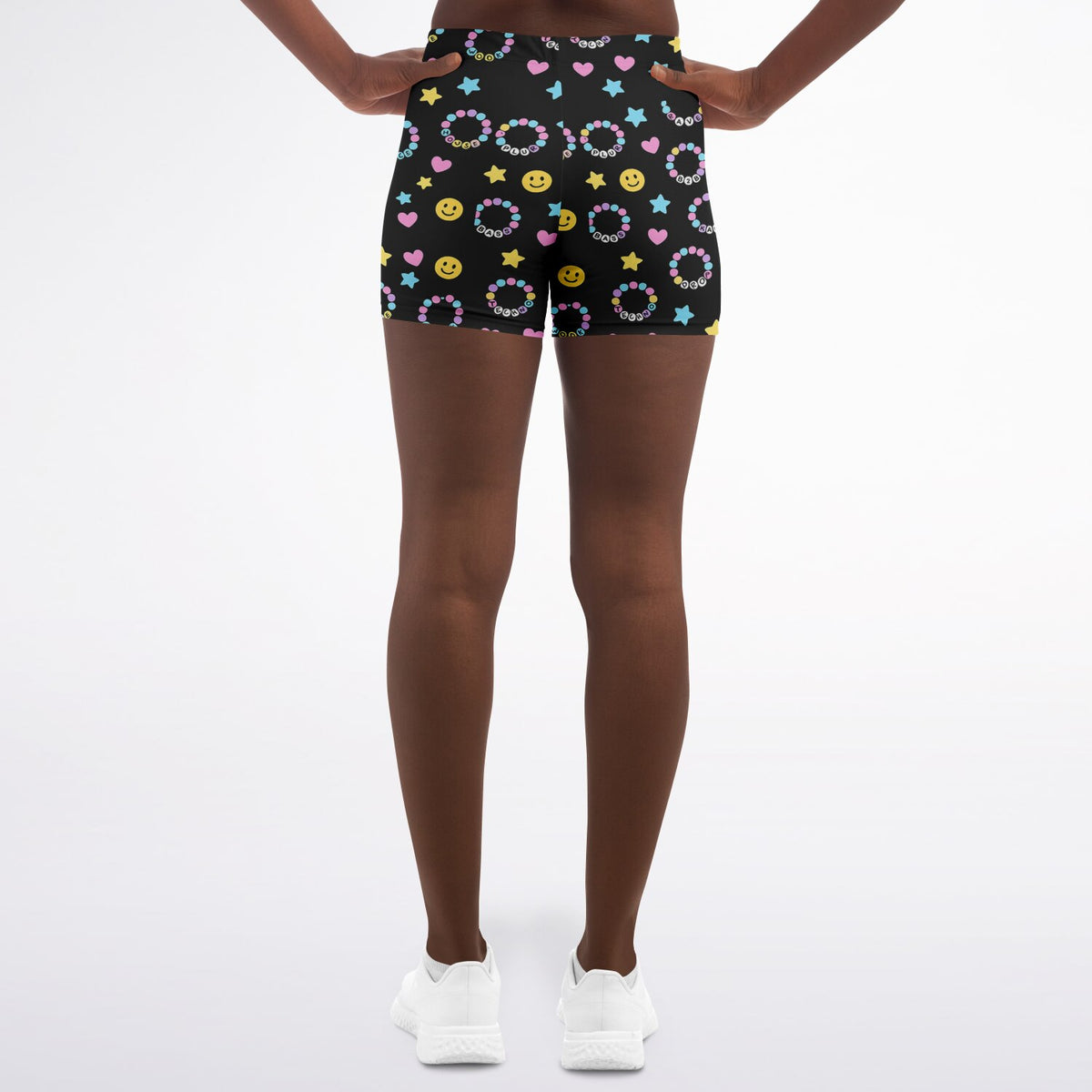 Kandi Legging Shorts, back, on model