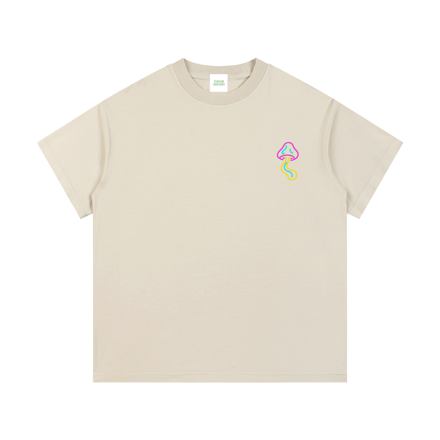 Glowing Mushroom T-Shirt - Rave Streetwear View
