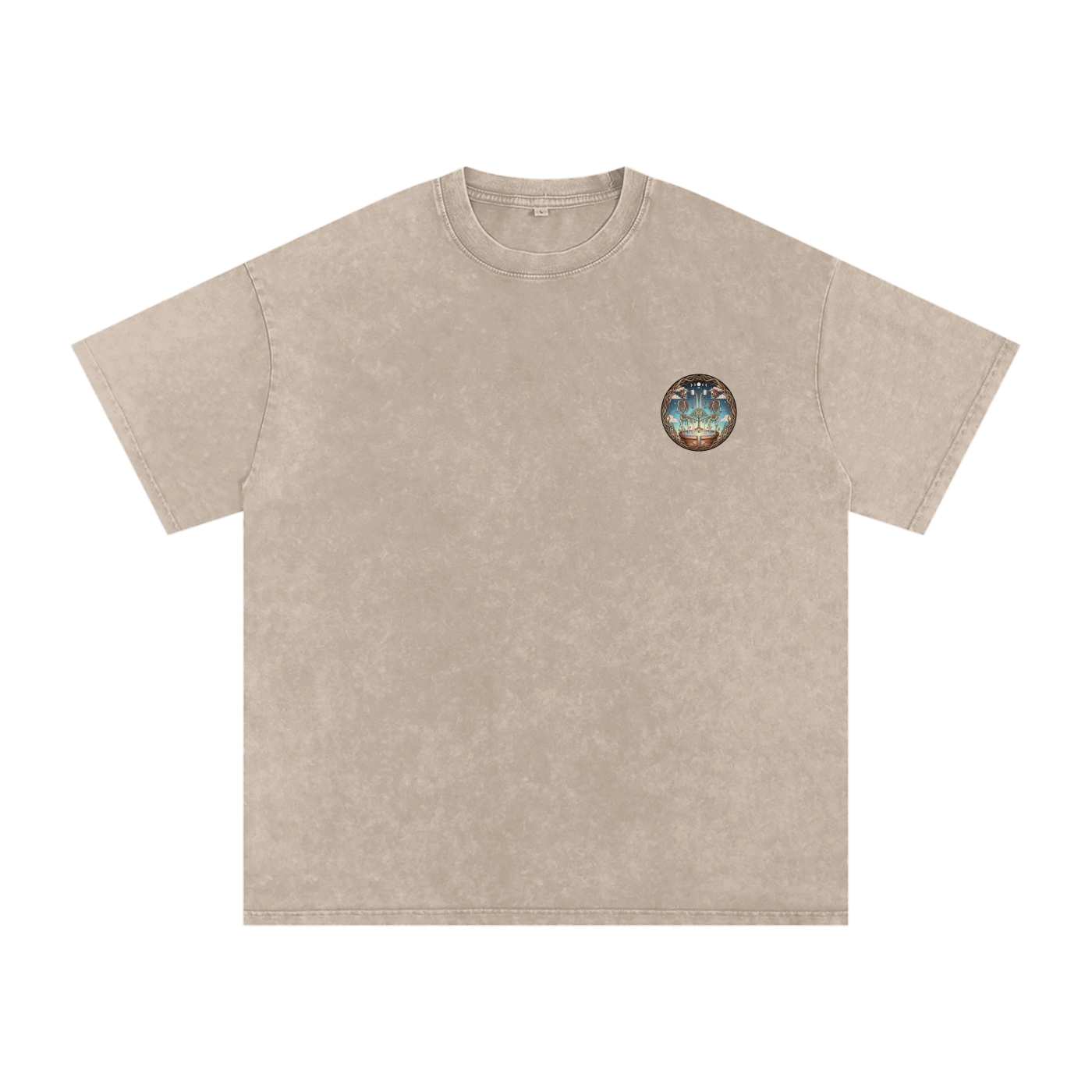 Flower Friends Oversized Vintage T-Shirt - Rave Uniform Detail View