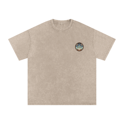 Flower Friends Oversized Vintage T-Shirt - Rave Uniform Detail View