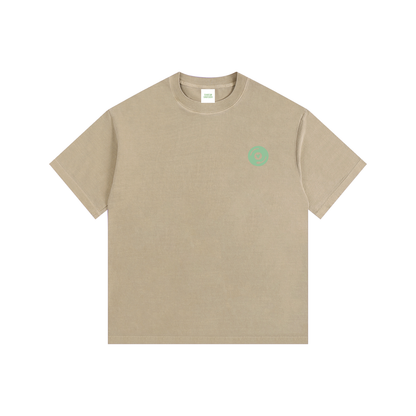 Vinyl Love Oversized T-Shirt in Khaki by Rave Uniform