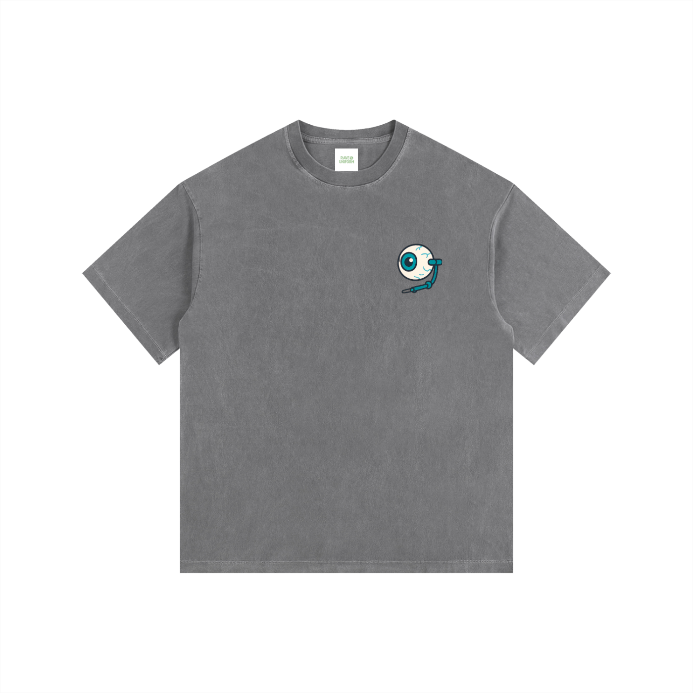 Raver Anatomy Oversized T-Shirt in Gray by Rave Uniform