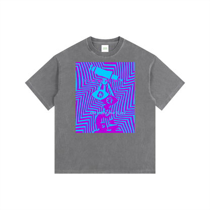 Eye Spy Oversized T-Shirt in Gray by Rave Uniform