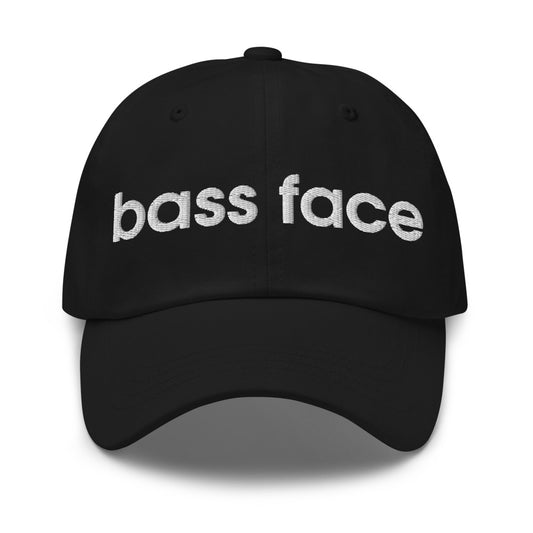 Bass Face Dad Hat in Black