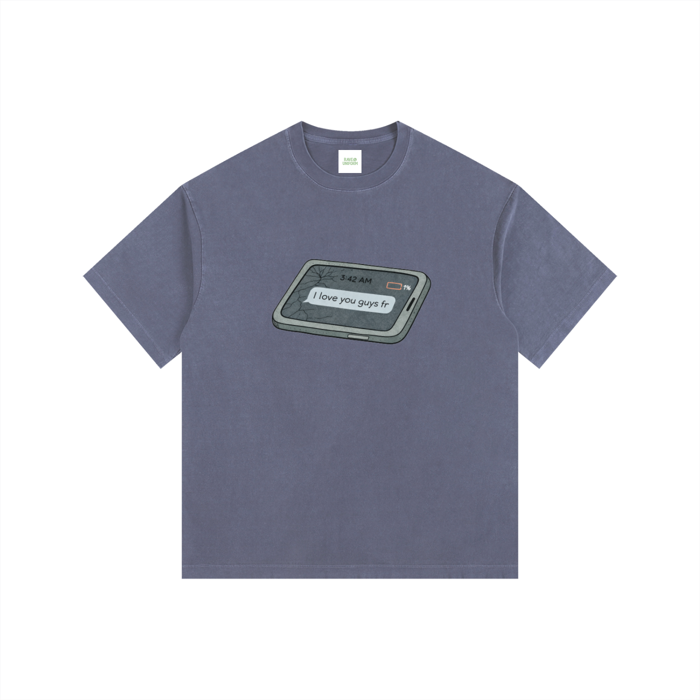 Love u Oversized T-Shirt - Rave Uniform Detail View