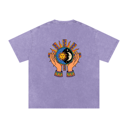 Aztec Rising Oversized Vintage T-Shirt