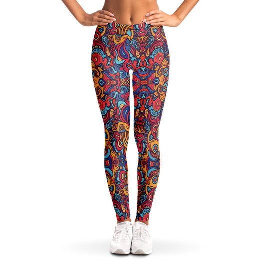 Molten Spring Leggings, front, on model