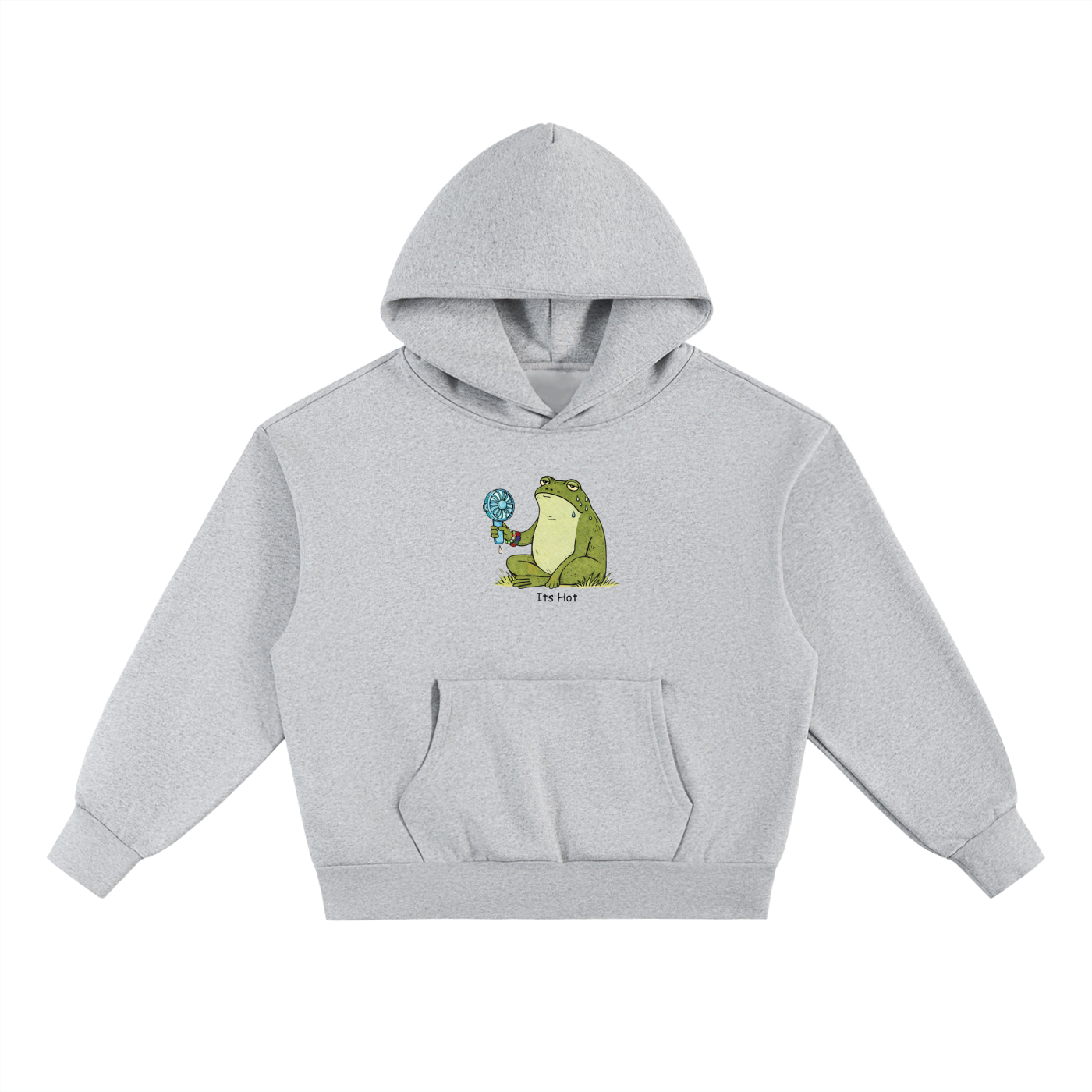 Its Hot Frog Heavyweight Hoodie in Flower Gray by Rave Uniform