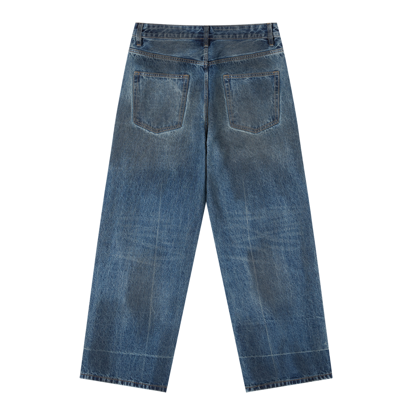 Baggy Denim Jeans in Denim Blue alternate view by Rave Uniform
